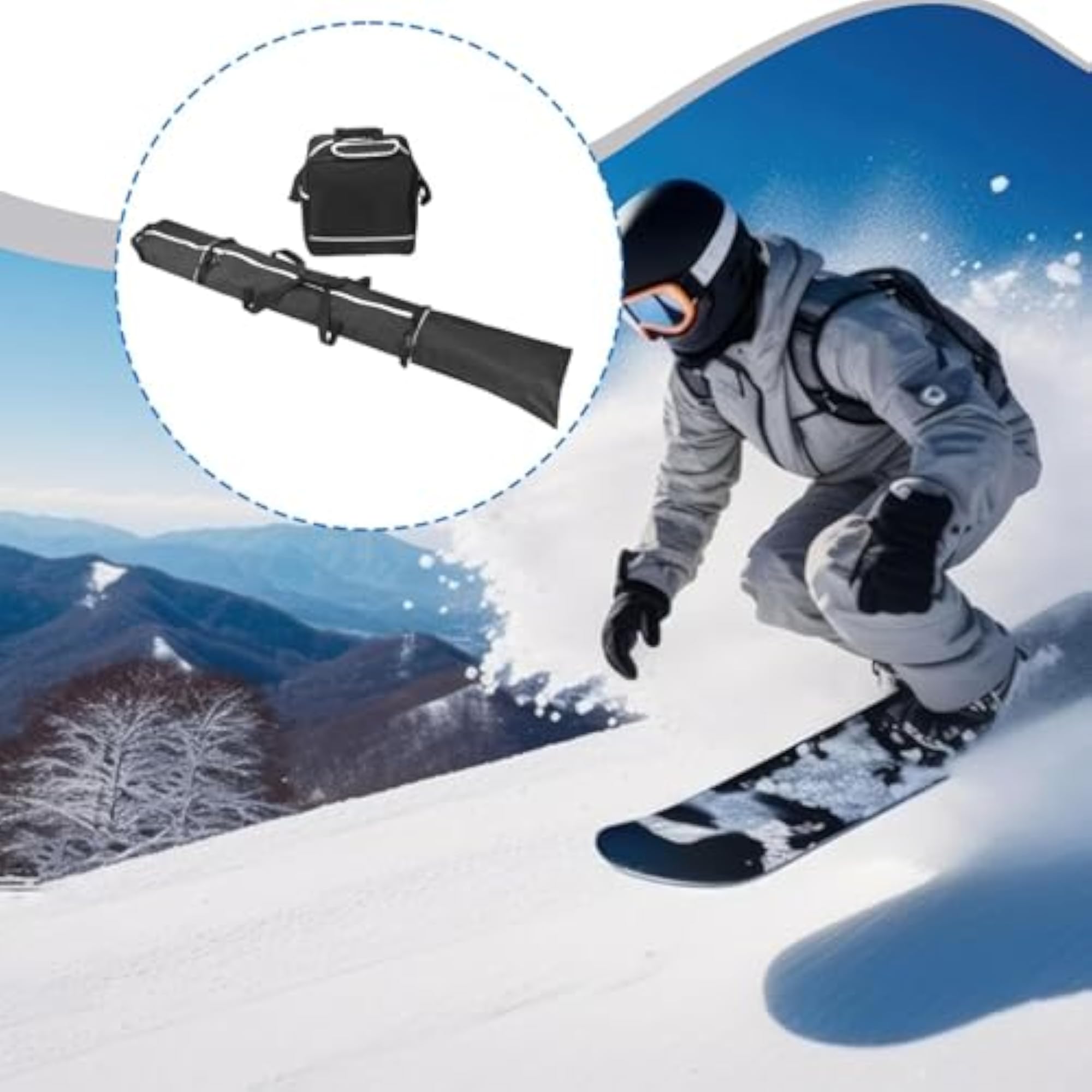 Snowboard and Boot Bag Combo for Outdoor Travel